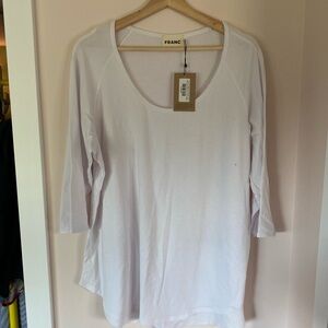 Franc 3/4 raglan scoopneck top NWT - 2X